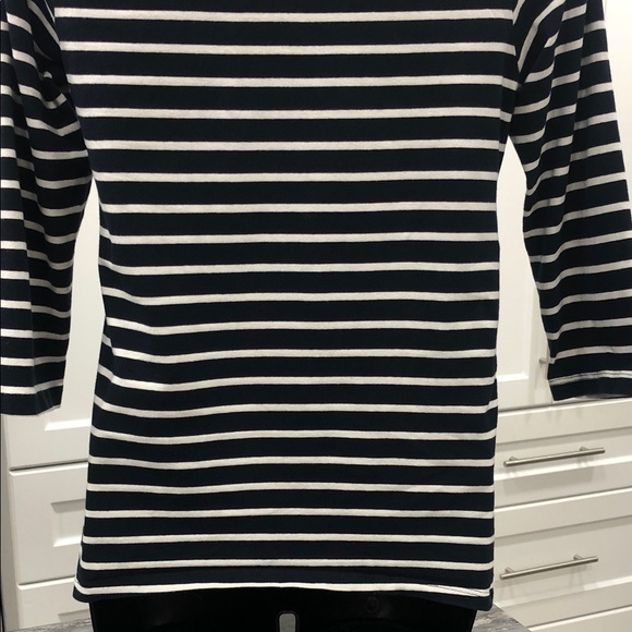 H&M Maternity Navy & White Striped Top – Size Medium - Picture 8 of 11